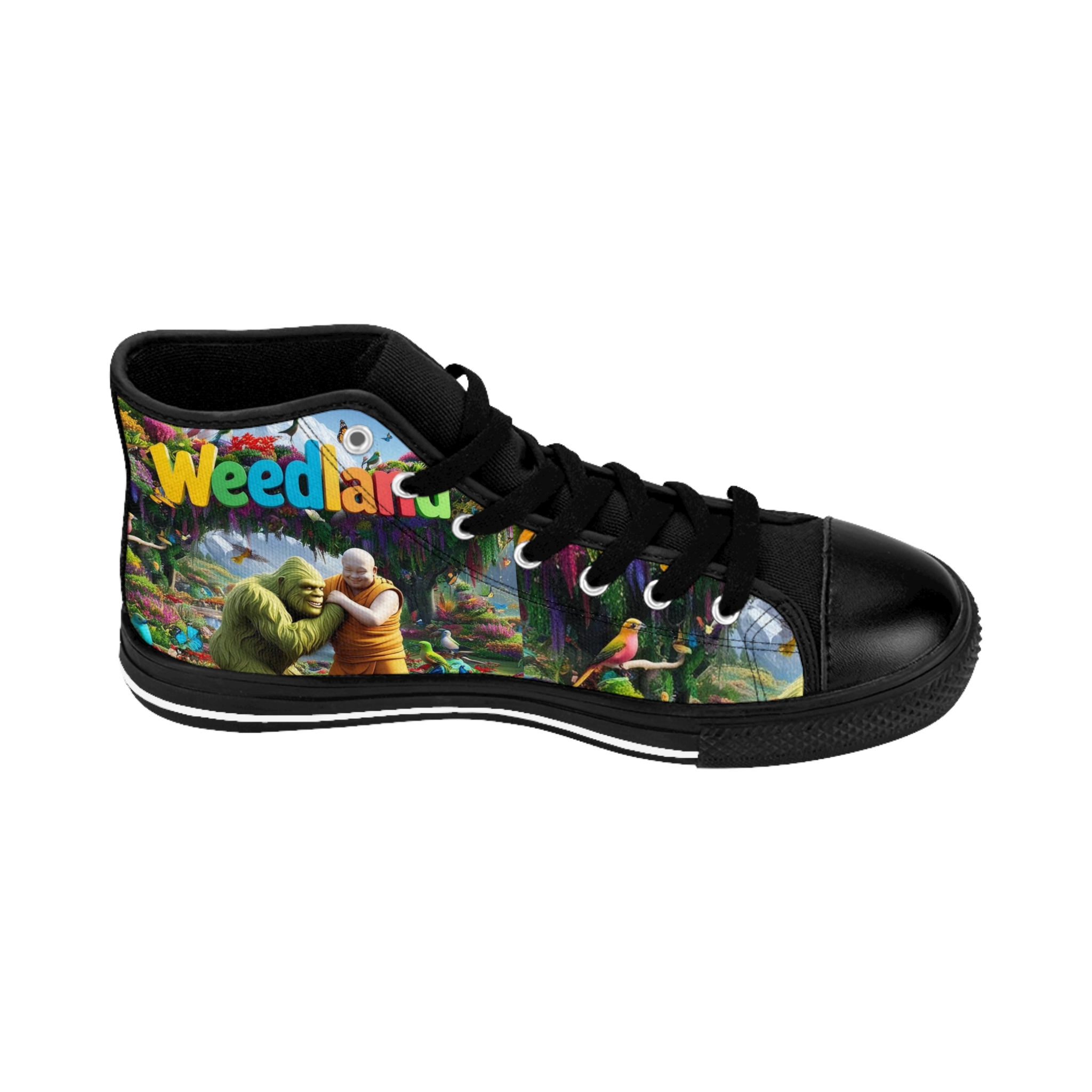 Weedland Men's Classic Sneakers - Stylish High-Top Shoes with Leaf Design - Image 5